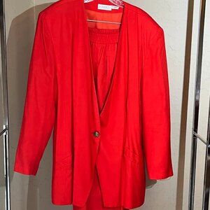 Elisabeth Liz Claiborne Pant Suit, Rayon Jacket and Pants